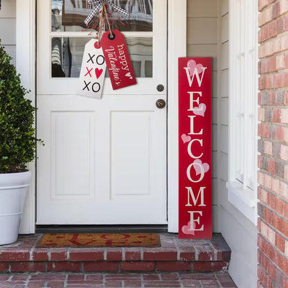 42 In. H Wooden Valentines Large Porch Sign/Decor