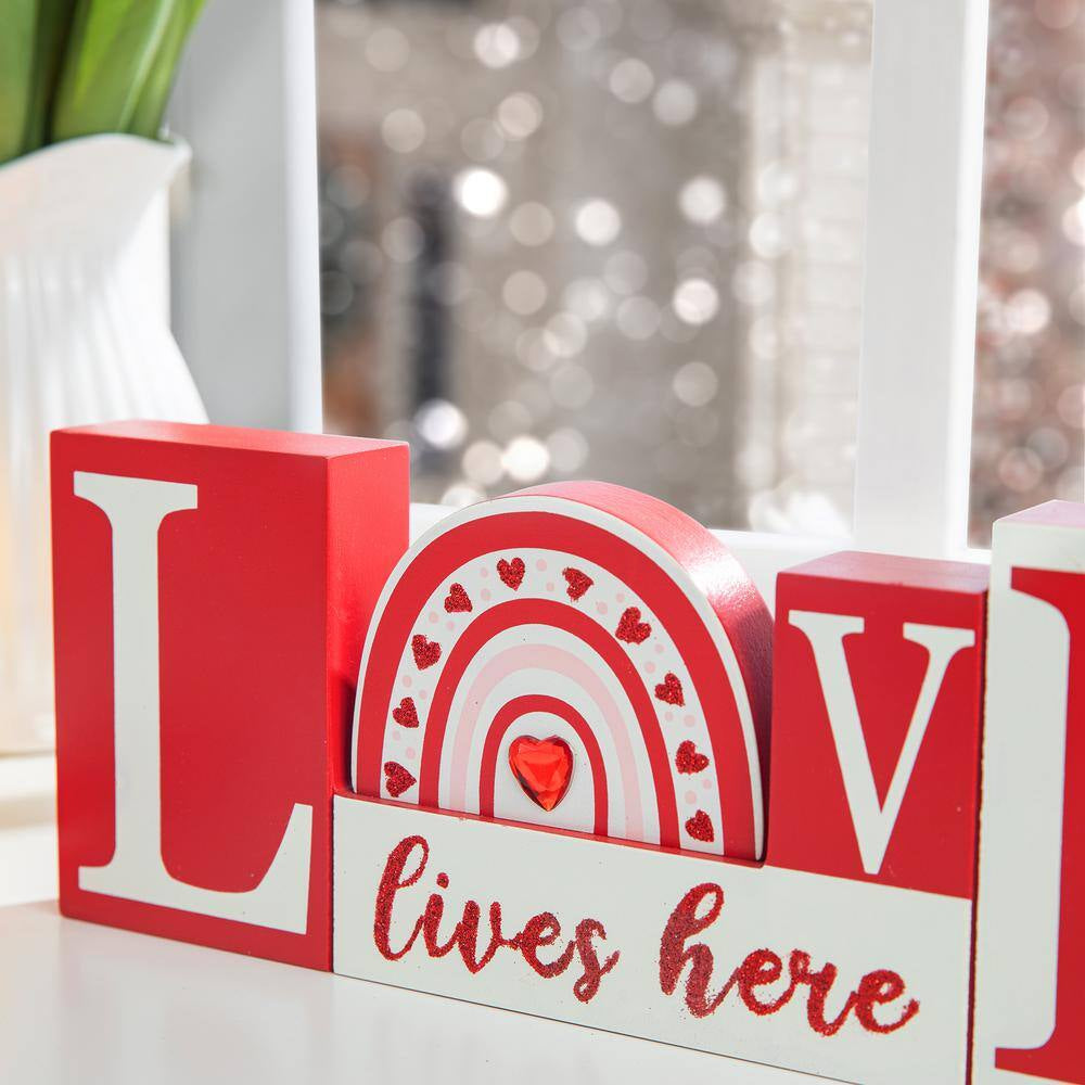 4.25 In. H Valentine'S Wooden LOVE Table Decor