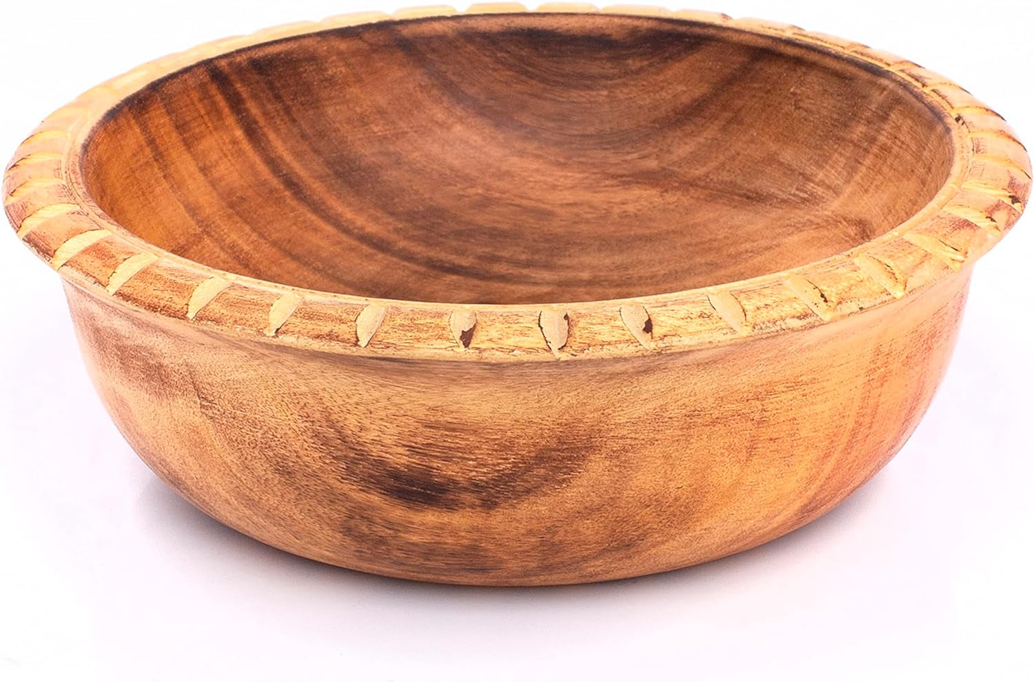 Elegant Handmade 6 x 2 Decorative Mango Wood Snack Serving Bowl for Dry Fruits, Chips, and Home Accents