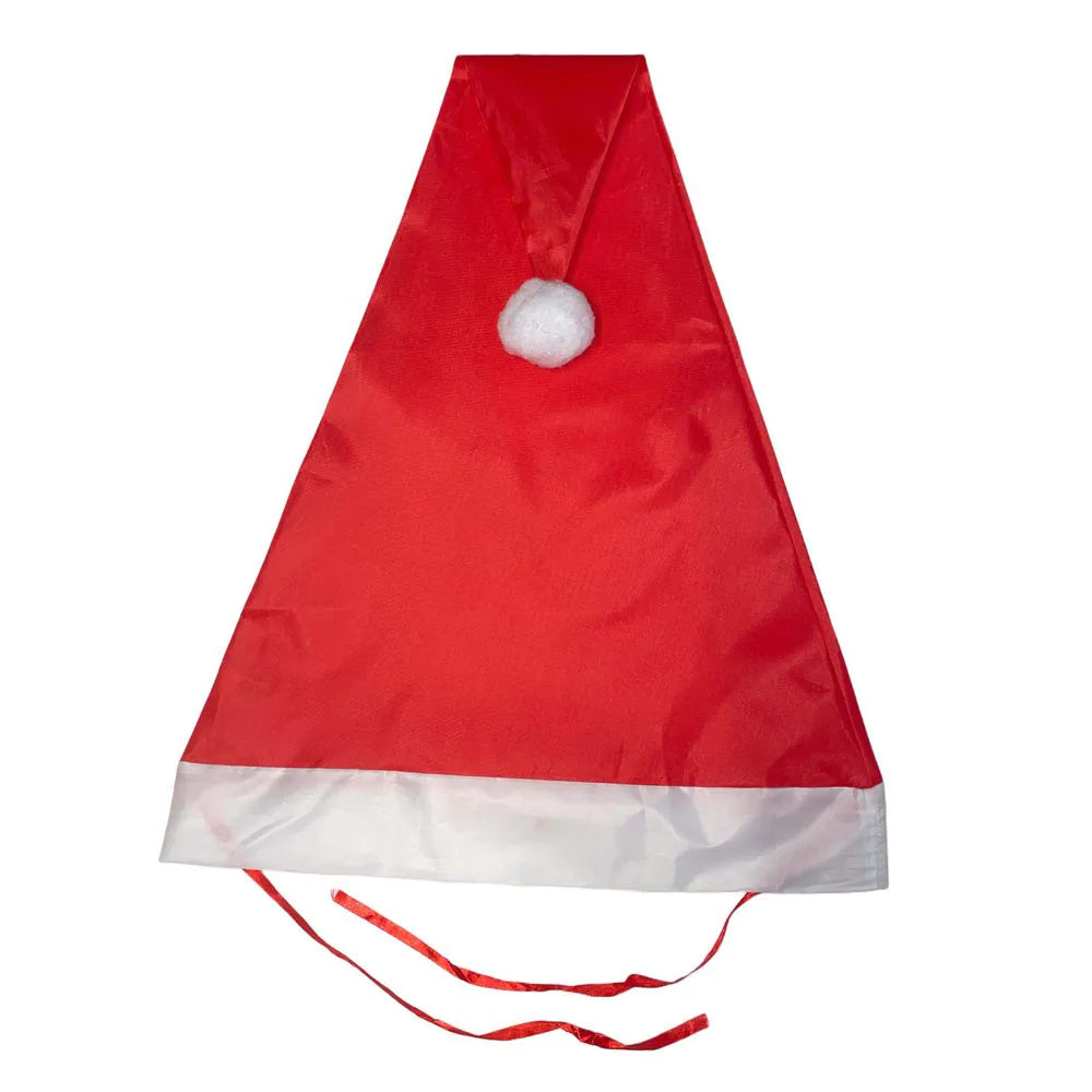 44 In. Circumference Santa Hat for 12 Ft. Skeleton and Sculptures 210D Poly Outdoor Decorating