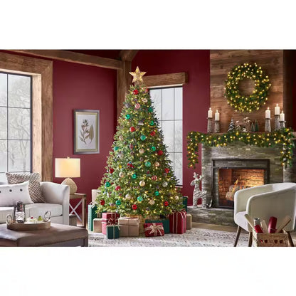 7.5 Ft. Pre-Lit LED Spring Creek Noble Fir Artificial Christmas Tree