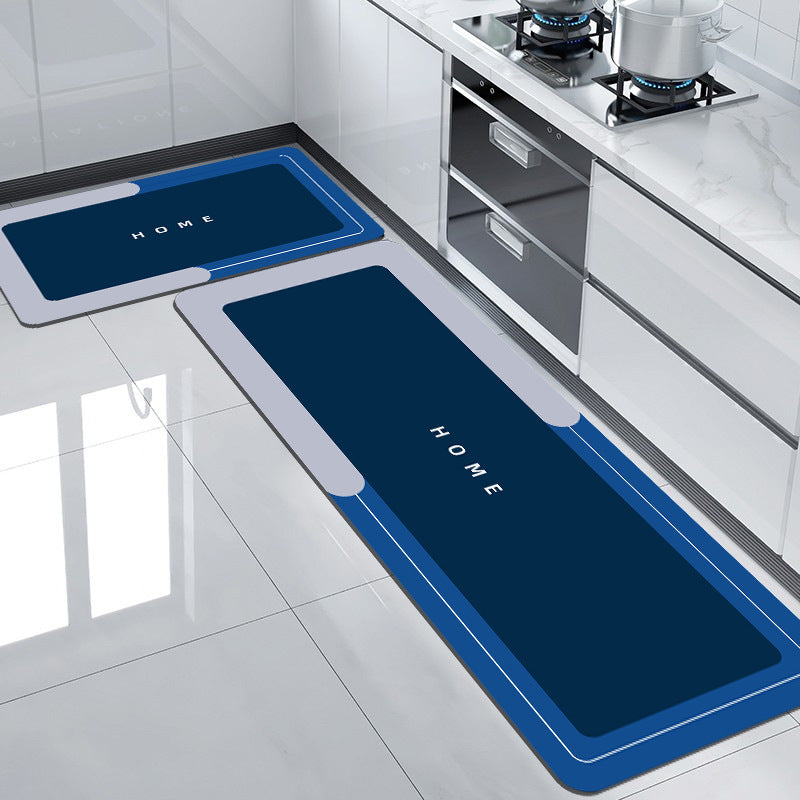 Diatom mud absorbent mat long toilet bathroom non-slip floor mat entry soft mat wipeable no-wash entry mat