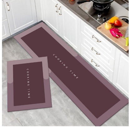 Diatom mud absorbent mat long toilet bathroom non-slip floor mat entry soft mat wipeable no-wash entry mat