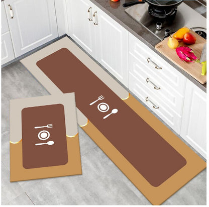 Diatom mud absorbent mat long toilet bathroom non-slip floor mat entry soft mat wipeable no-wash entry mat