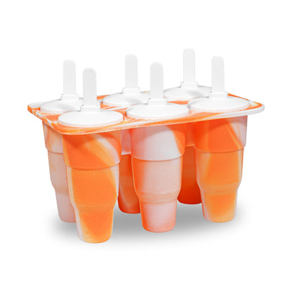 Amazon 12-pack ice cream mold 12 compartments silicone popsicle ice cream mold with lid Silicone Popsicl