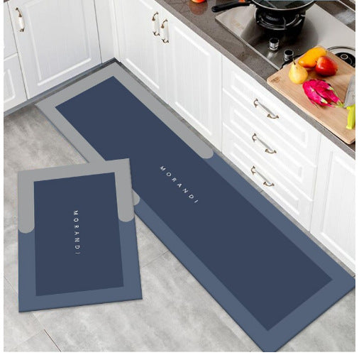 Diatom mud absorbent mat long toilet bathroom non-slip floor mat entry soft mat wipeable no-wash entry mat