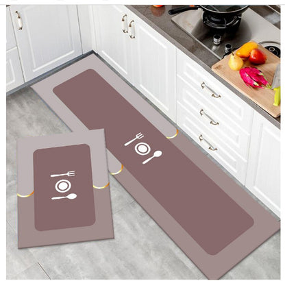 Diatom mud absorbent mat long toilet bathroom non-slip floor mat entry soft mat wipeable no-wash entry mat