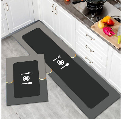 Diatom mud absorbent mat long toilet bathroom non-slip floor mat entry soft mat wipeable no-wash entry mat