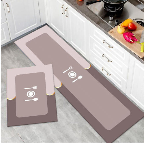 Diatom mud absorbent mat long toilet bathroom non-slip floor mat entry soft mat wipeable no-wash entry mat