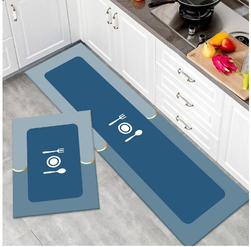 Diatom mud absorbent mat long toilet bathroom non-slip floor mat entry soft mat wipeable no-wash entry mat