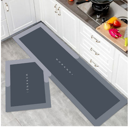 Diatom mud absorbent mat long toilet bathroom non-slip floor mat entry soft mat wipeable no-wash entry mat