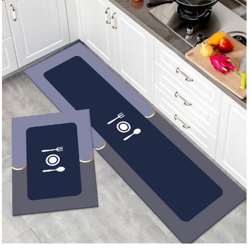 Diatom mud absorbent mat long toilet bathroom non-slip floor mat entry soft mat wipeable no-wash entry mat