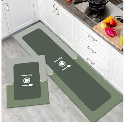 Diatom mud absorbent mat long toilet bathroom non-slip floor mat entry soft mat wipeable no-wash entry mat