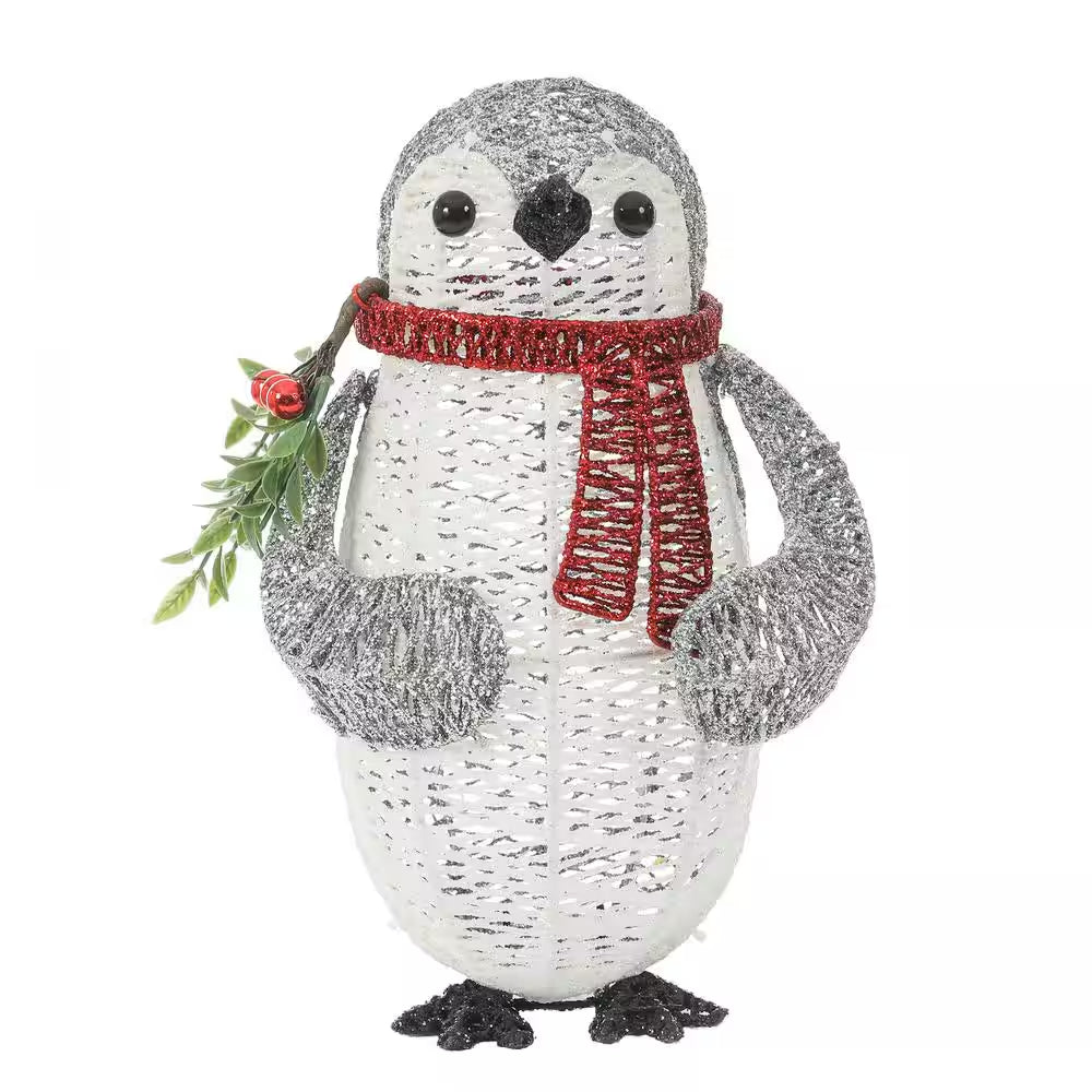 15 In. H Lighted Christmas Penguin Yard Decoration