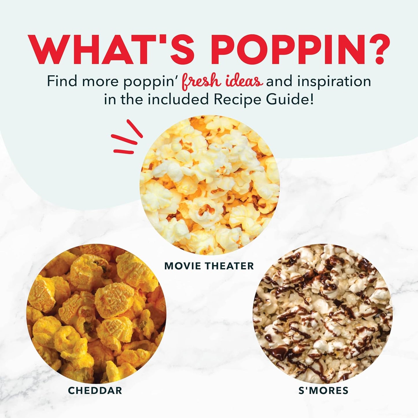 Hot Air Popcorn Popper Maker with Measuring Cup to Portion Popping Corn Kernels + Melt Butter, 16 Cups - Aqua