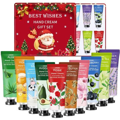 10 Pack Hand Cream Christmas Gift for Girls Wife Mom Her Grandma,Stocking Stuffers for Adults Women,Stocking Stuffers for Teen Girls,Moisturizing Hand Cream for Dry Hands