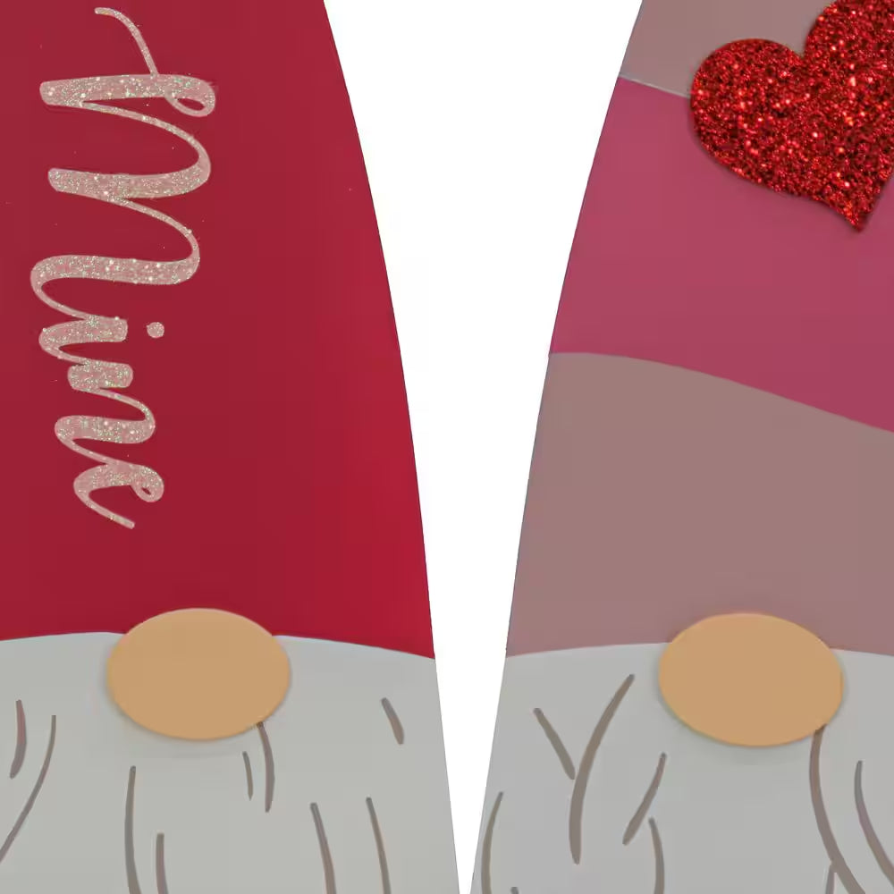 36" Valentine'S Gnome Couple Porch Decor