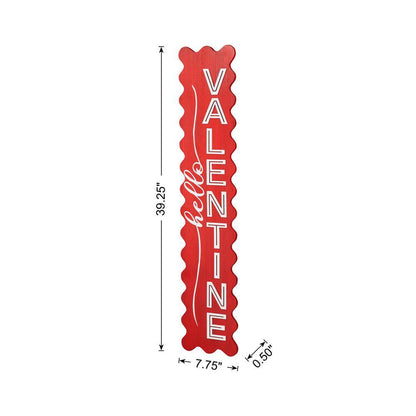 39.25 In. H Valentine'S Wooden HELLO VALENTINE Porch Decor