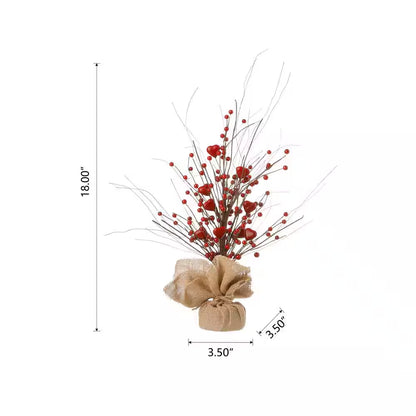 18 In. H Lighted Valentine'S Berry Heart Table Tree