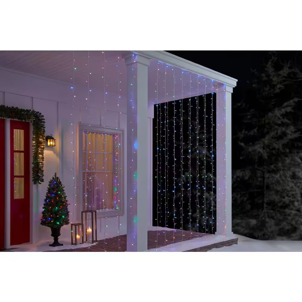 600 Count Multi-Colored Weeping Willow LED Icicle Lights