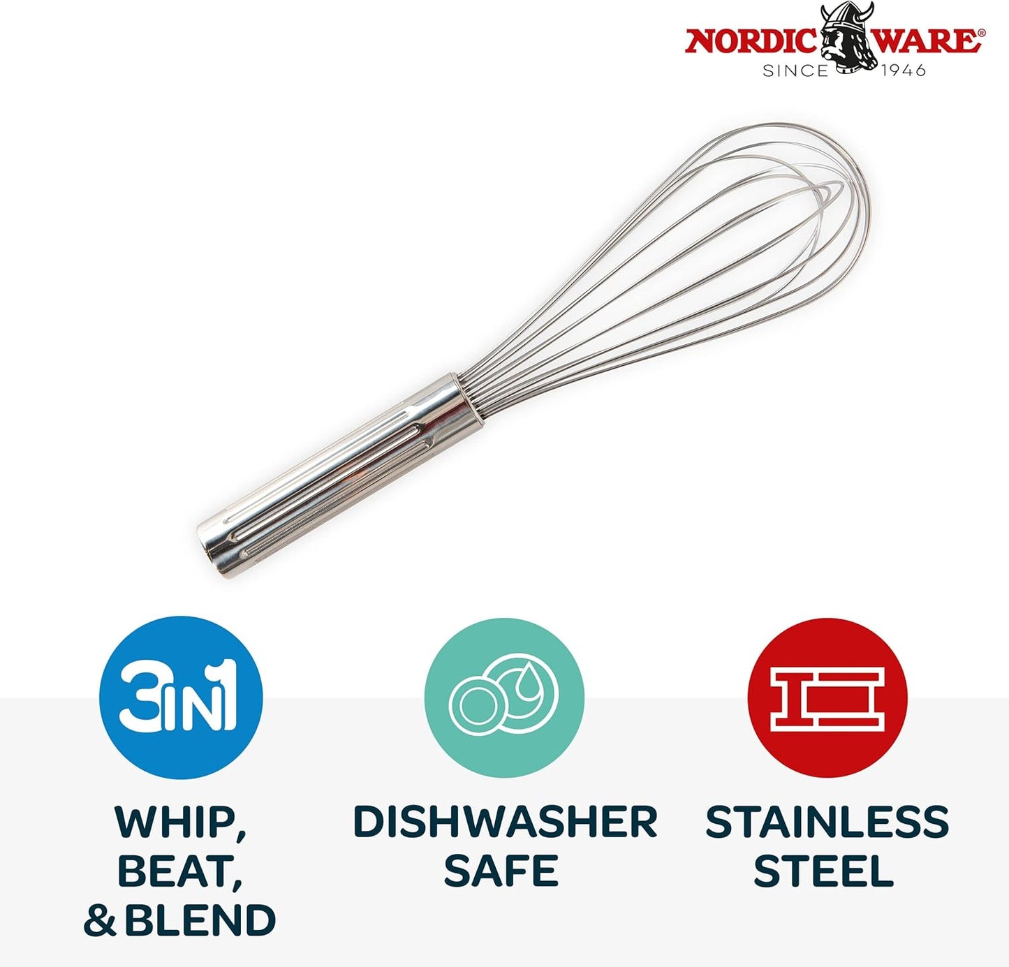 Large Whisk, 11-Inch, Stainless Steel