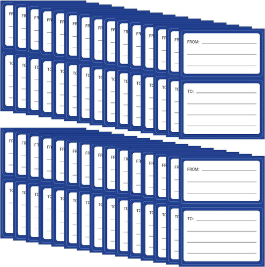 Self-Adhesive To/From Return Address Mailing Labels - 120 Pack Blank Shipping Labels (4.5 x 3.5 Inches) for Packages, Gifts, Mailboxes, and Envelopes