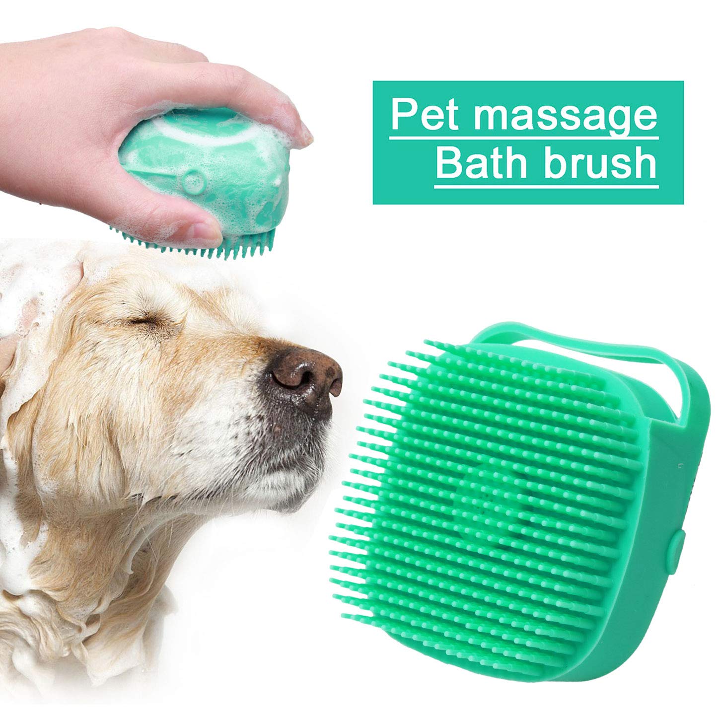 Pet Massage Silicone Bath Brush | Shampoo Massager Brush | Just Flushz