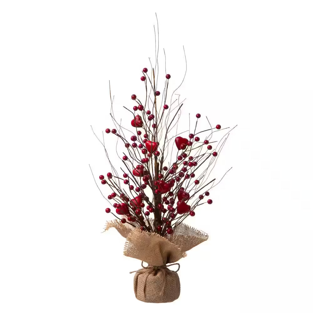 18 In. H Valentine'S Berry Heart Table Tree