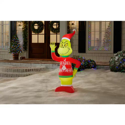 4 Ft. LED Grinch in Max Sweater Christmas Airblown Inflatable