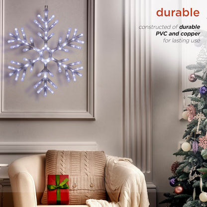 White Snowflake Standard Indoor/Outdoor Ornament