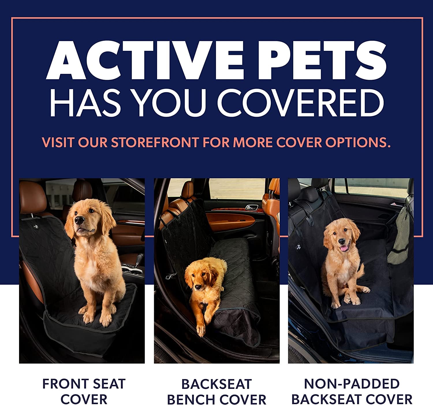 Premium Dog Car Seat Cover for Trucks, Sedans & Suvs - Waterproof Backseat Protection for Dog Travel - Puppy Essentials