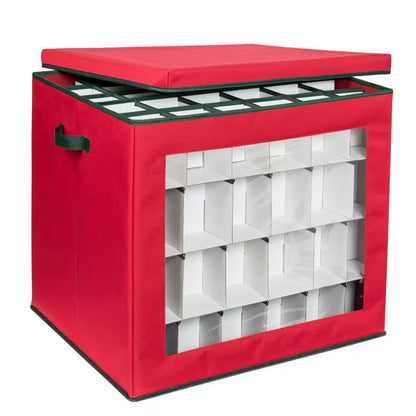 Ornament Storage Container in Red (120-Count)