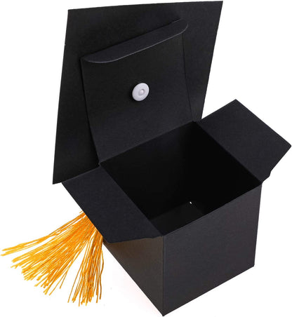 Graduation Decorations, 30PCS Graduation Candy Box DIY Grad Cap Box for Graduation Gift Graduation Party Favors Decor Party Supplies