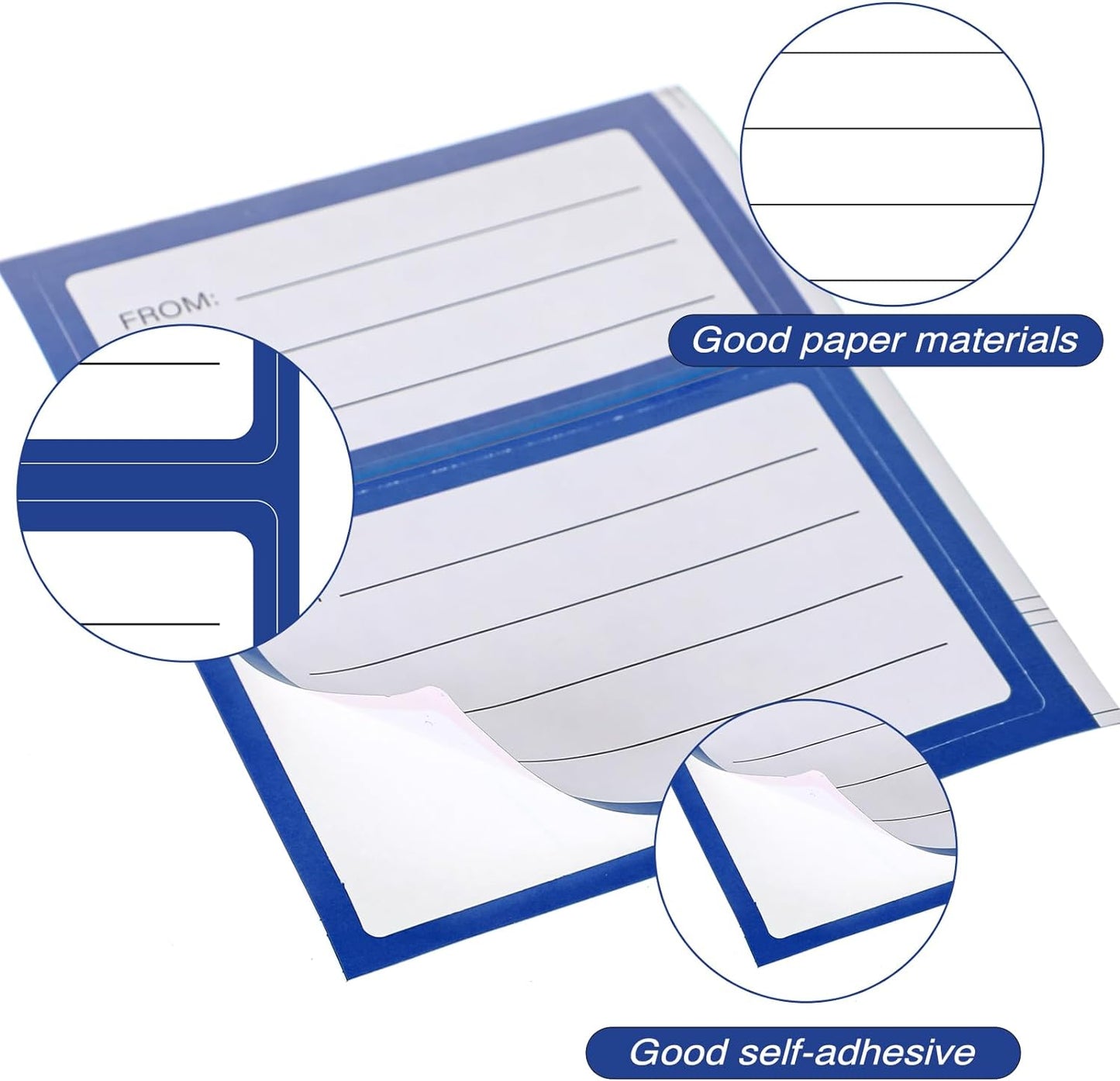 Self-Adhesive To/From Return Address Mailing Labels - 120 Pack Blank Shipping Labels (4.5 x 3.5 Inches) for Packages, Gifts, Mailboxes, and Envelopes