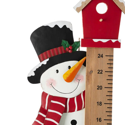 40 In. H Snowman Snow Gauge Yard Stake or Wall Decor (KD, 2 Function)