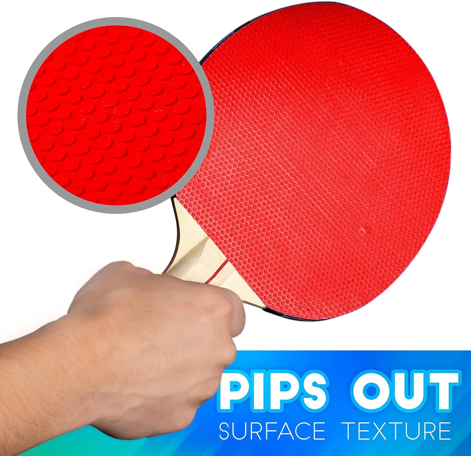 Ping Pong Paddle Set with Balls - 2 Player & 4 Player Table Tennis Paddle Kit - Full Ping Pong Starter Kit