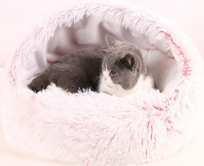 Warm Round Half-Pack Cat Bed