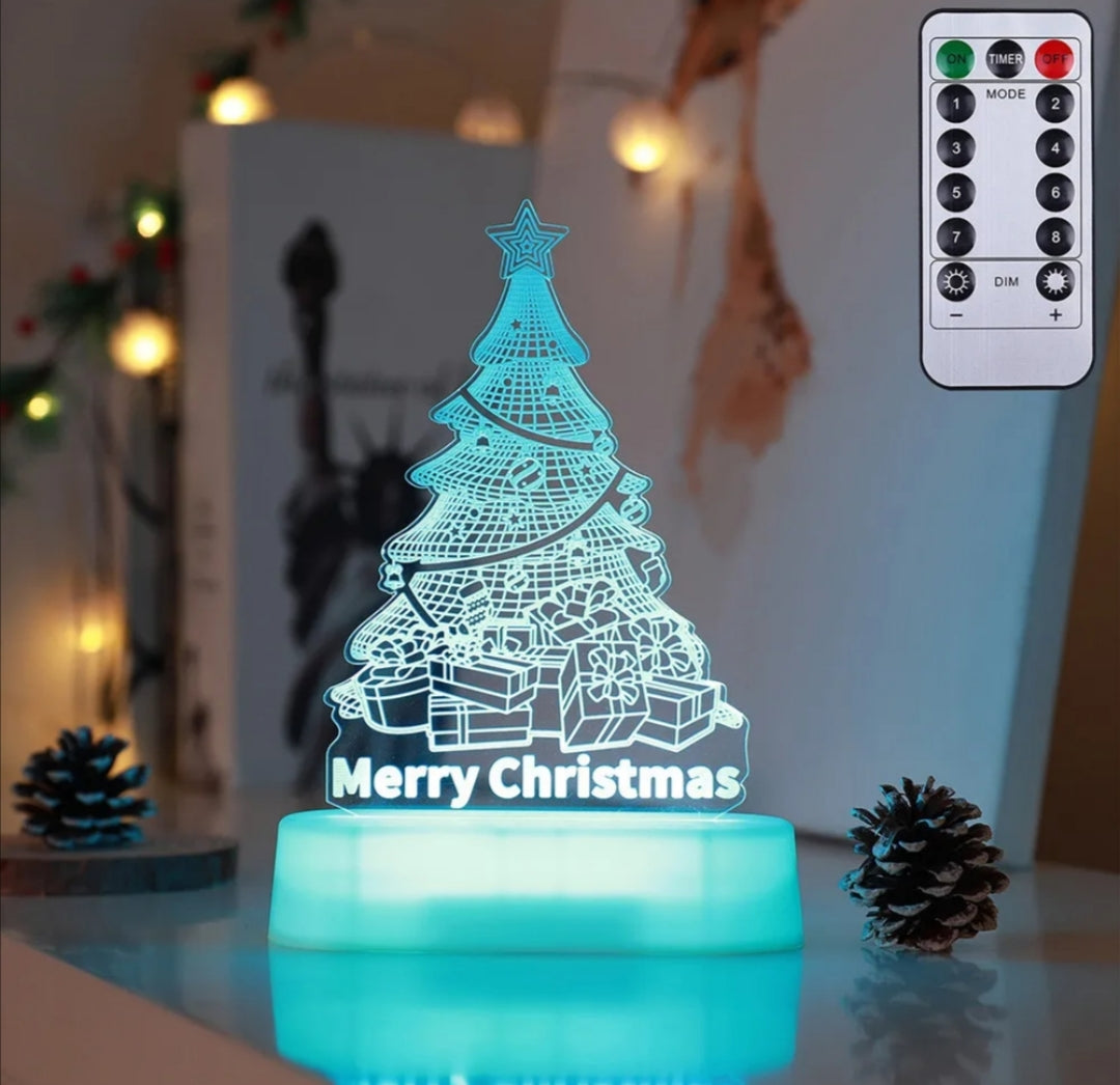 Merry Christmas 3D Lamp 