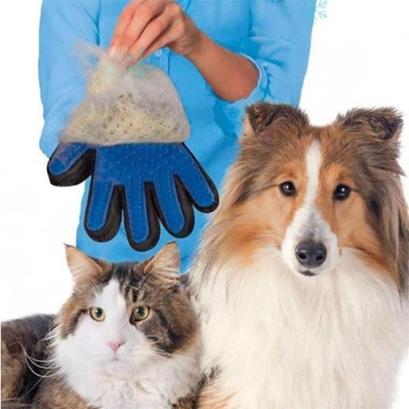 Pet Hair Remover Glove | Pet Hair Removal Brush Comb | Just Flushz