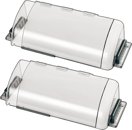 2 Pack Adjustable Air Vent Deflector, 9”-15” Transparent Deflector for Ceiling Registers, Floor, Sidewall (2)