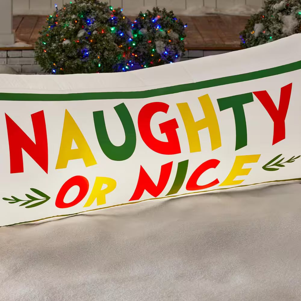 9 Ft. W LED Grinch with Naughty or Nice Christmas Airblown® Inflatable