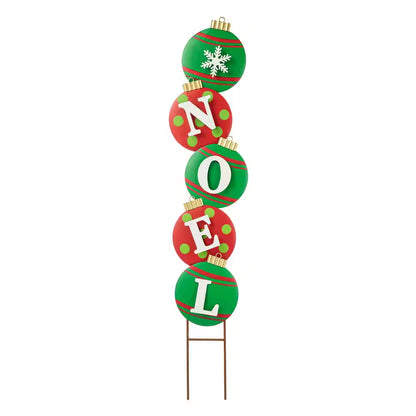 42 In. H Metal NOEL Ornament Christmas Yard Decor Yard Stake or Wall Decor