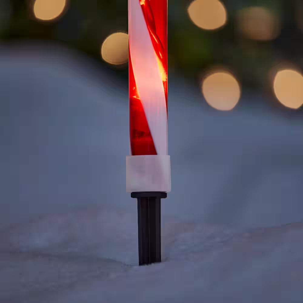 16.5 In. Candy Cane LED Pathway Lights (8-Pack)