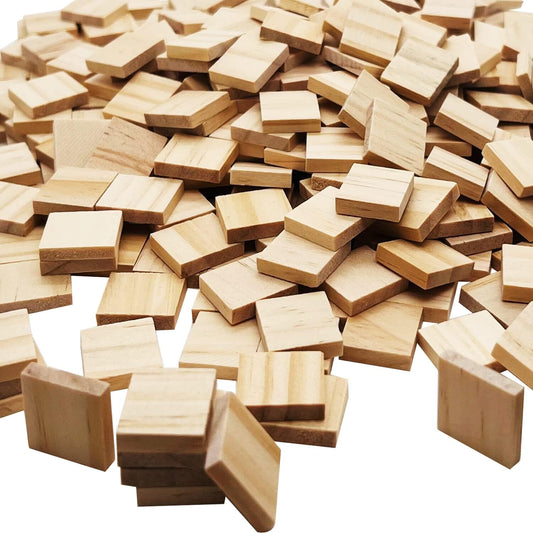 300 Pcs Wood Blank Letter Tiles, Wooden Blank Scrabble Tiles for DIY Craft Supplies Decoration