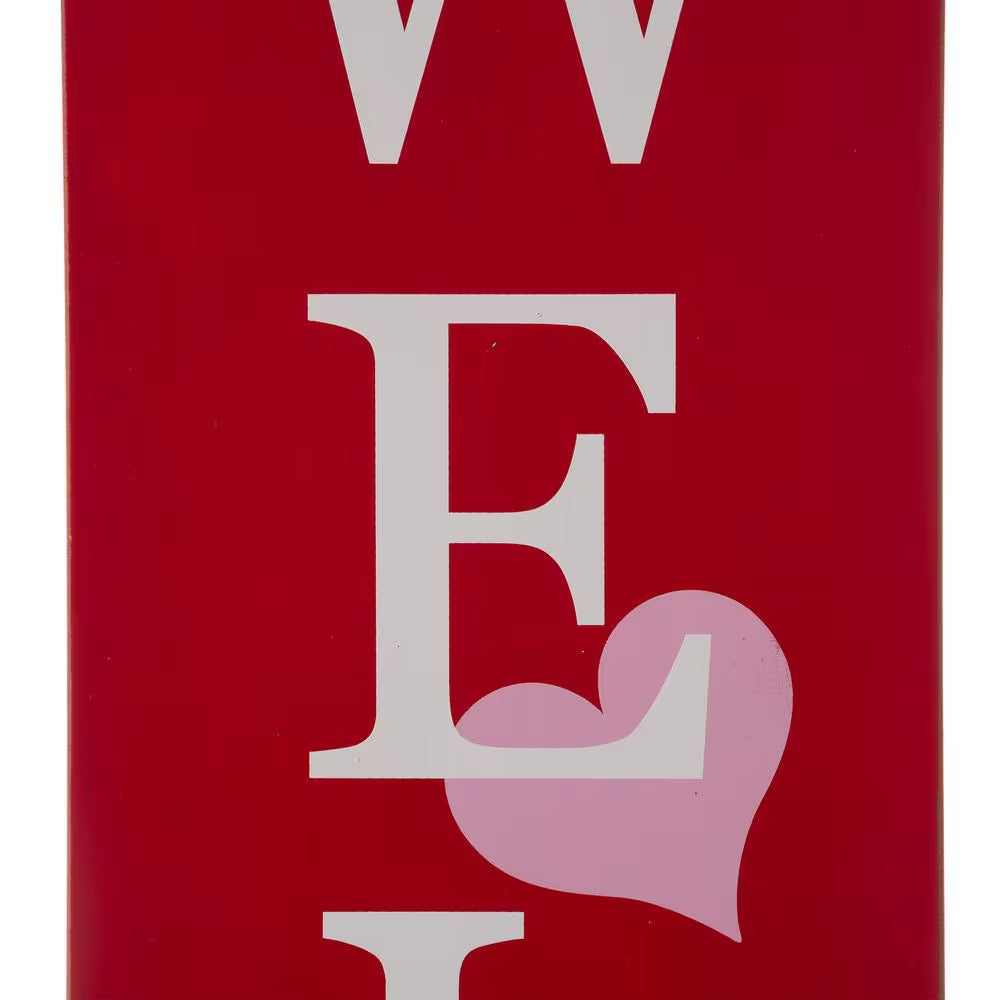 42 In. H Wooden Valentines Large Porch Sign/Decor