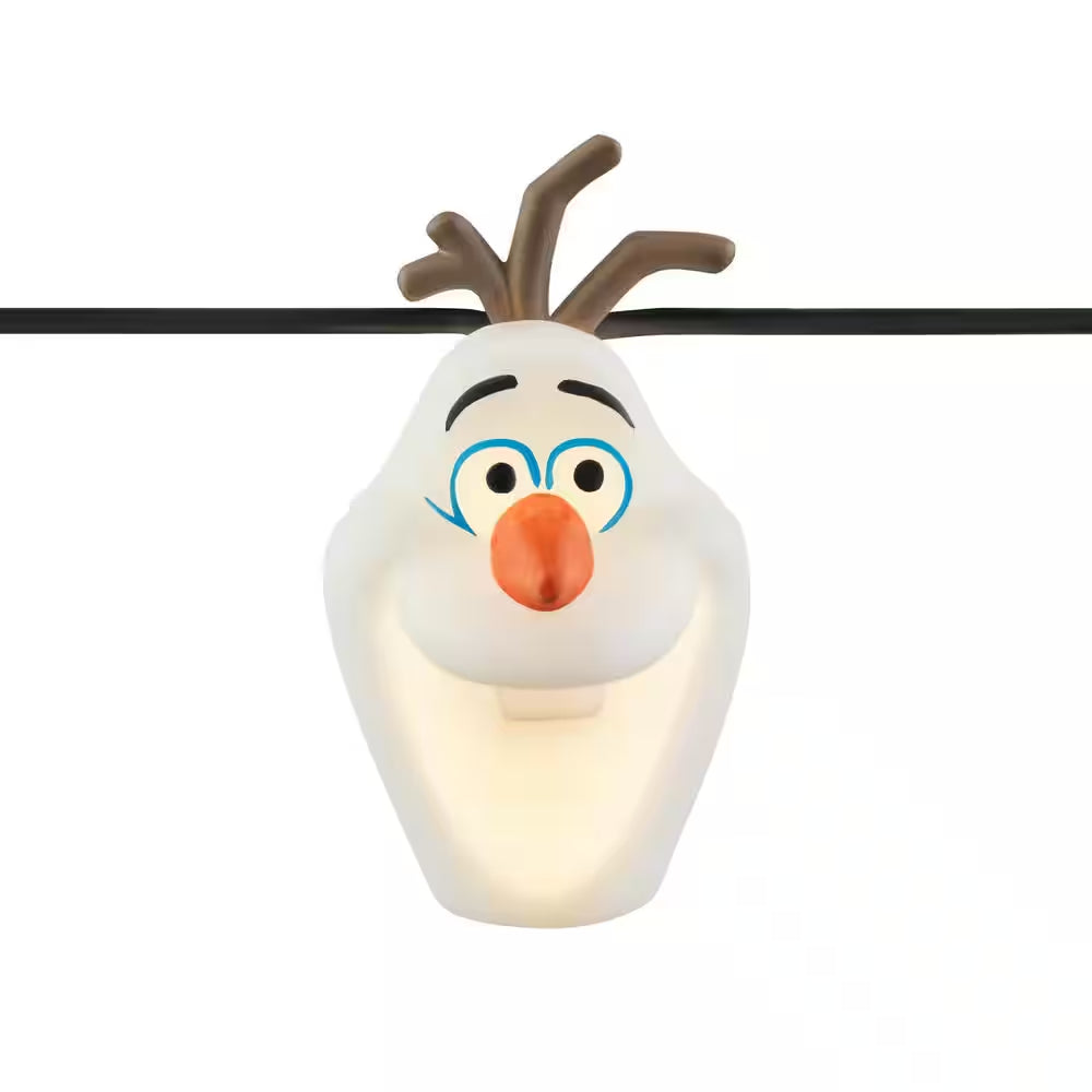 7 Ft. Musical Olaf Face Battery-Operated Lights (1-Set)