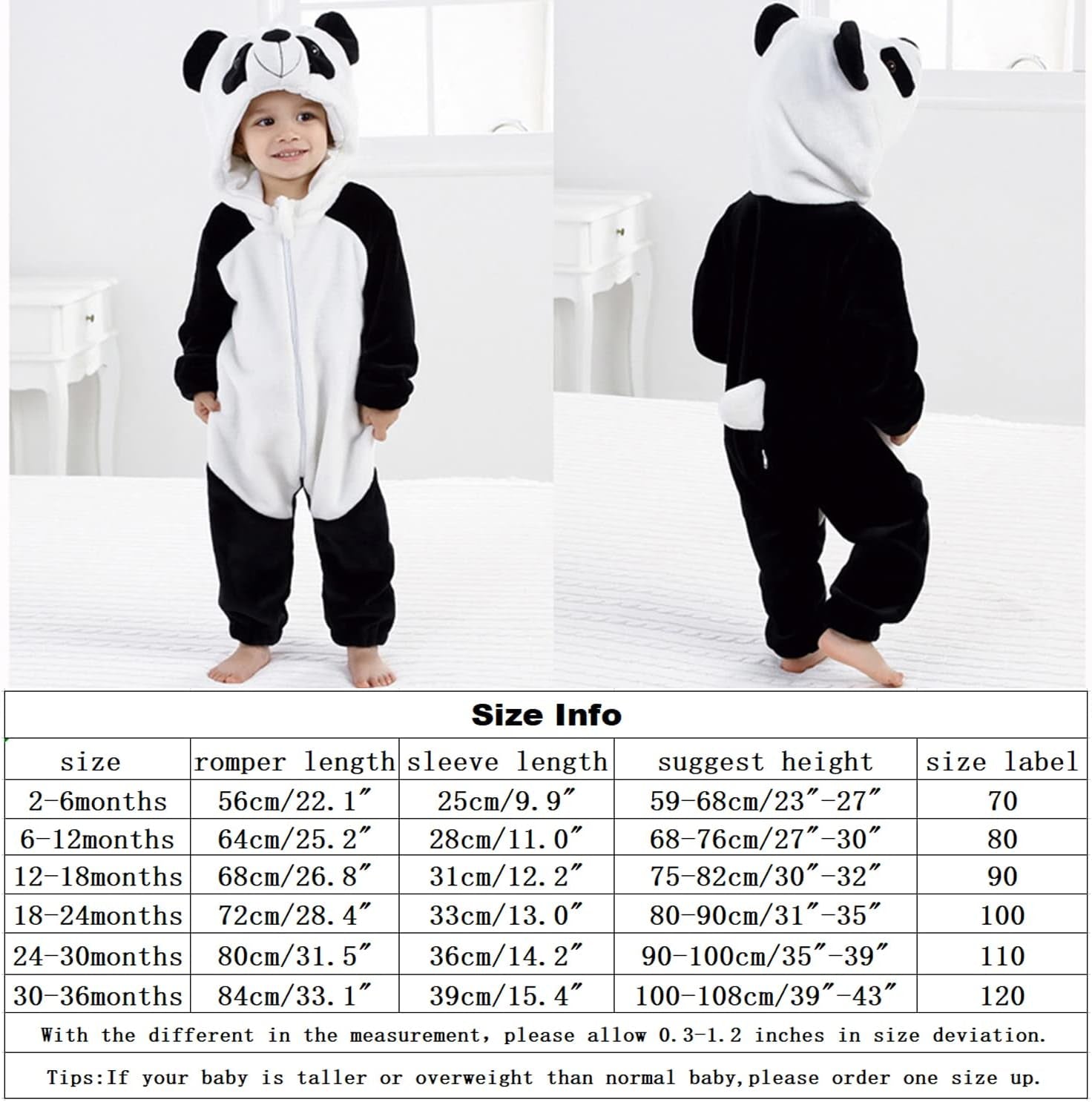 Baby Animal Costumes Unisex Toddler Outfit Halloween Dress up Romper