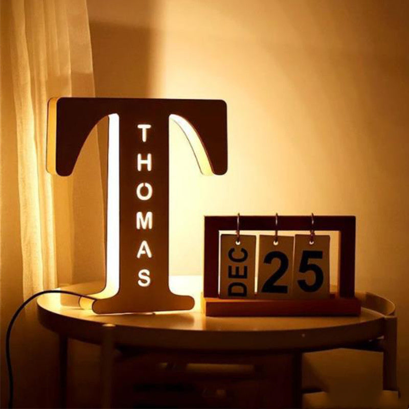 Personalized Custom Letter Lamp English Name Lamp