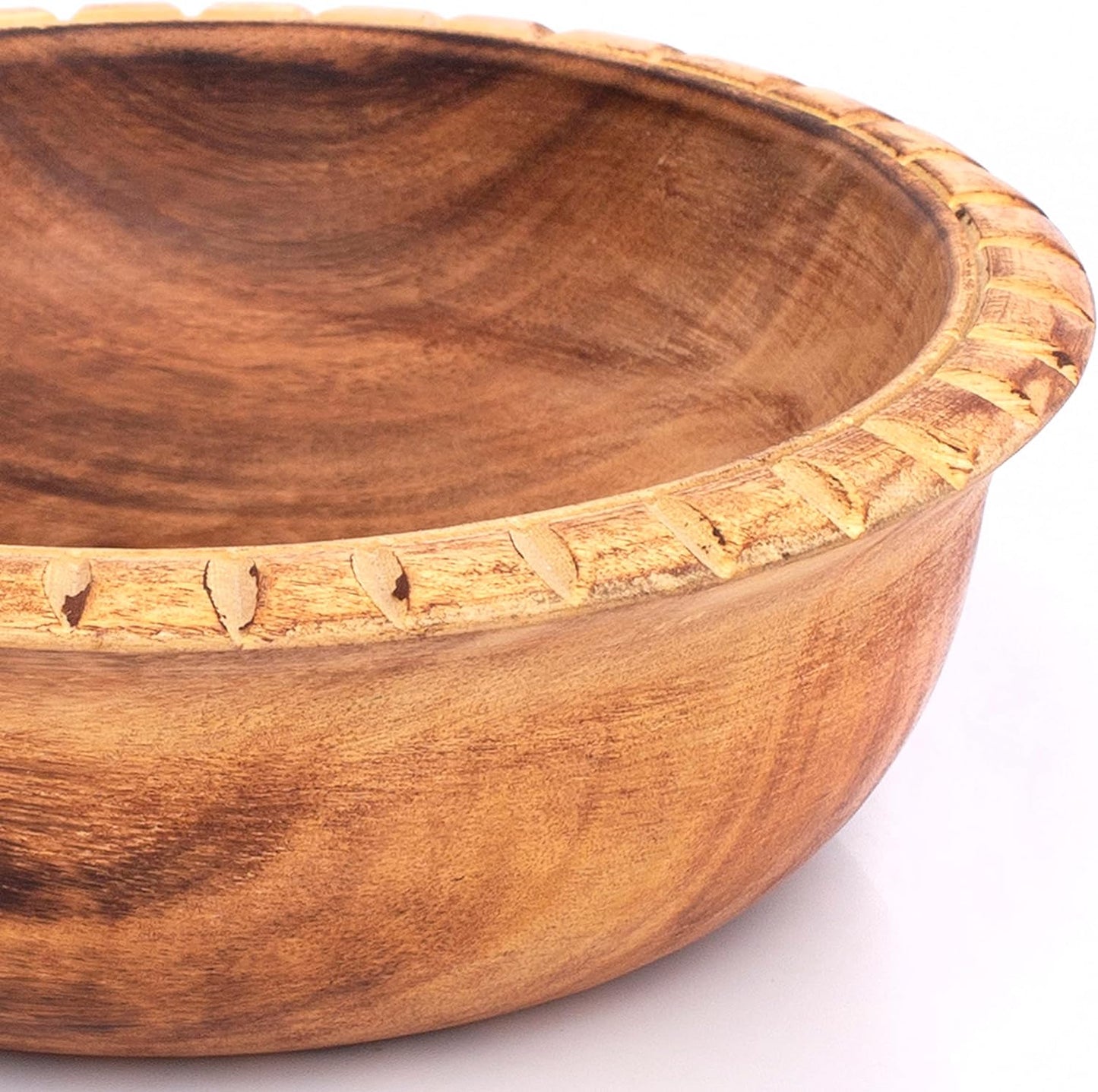 Elegant Handmade 6 x 2 Decorative Mango Wood Snack Serving Bowl for Dry Fruits, Chips, and Home Accents