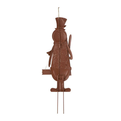 36 In. H Metal Penguin Yardstake or Standing Decor or Wall Decor (KD, 3 Function)